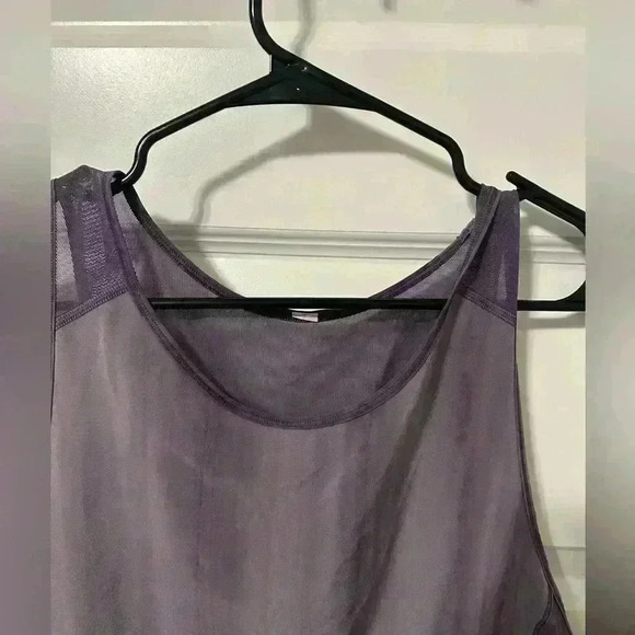 Lululemon Sculpt Tank Top Purple White Spray Dye Ink Singlet Run Mesh Size  8 - Picture 6 of 9